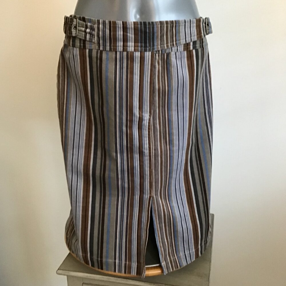 Mark Edwards Studio Belted Corduroy Pencil Skirt Size 8